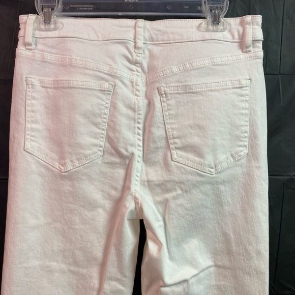 Studio Park x Leah Williams Regular or Tall Skinny 5-Pocket Jeans White - Picture 6 of 6